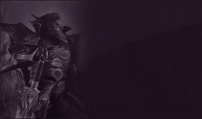 Guerrero fantástico con armadura oscuro Magic Gladiator