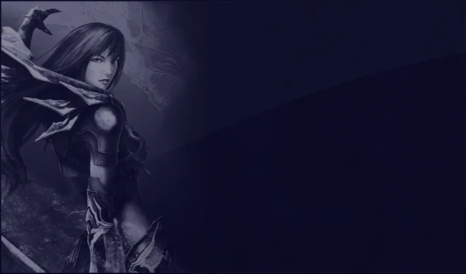 Invocadora Summoner con aura violeta